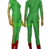 Green And Gold Girls Super Hero Costume
