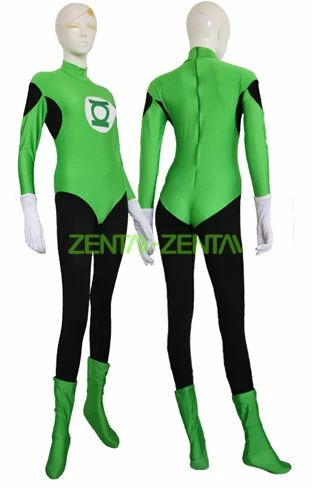 Green Lantern Costume | Green And Black Spandex Lycra Zentai Suit 1 Green Lantern Costume | Green And Black Spandex Lycra Zentai Suit