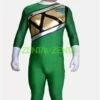 Green Power Ranger Costume | Spandex Lycra And Shiny Metallic Zentai Suit No...
