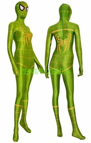 Green S-guy Costume | Green And Yellow Spandex Lycra S-guy Zentai 1 Green S-guy Costume | Green And Yellow Spandex Lycra S-guy Zentai