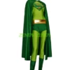 Green Superman Costume | Green Spandex Lycra Catsuit With Cape