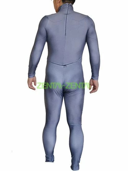 Grey B-guy Printed Spandex Lycra Zentai Costume With 3D Muscle Shading 2 Grey B-guy Printed Spandex Lycra Zentai Costume With 3D Muscle Shading - Image 2