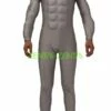 Grey Spandex Lycra Muscle Bodysuit 2