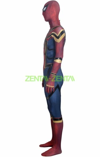Iron Spider Dye-Sub Spandex Lycra Costume With Fake Leather And Lenses Attached 3 Iron Spider Dye-Sub Spandex Lycra Costume With Fake Leather And Lenses Attached - Image 3