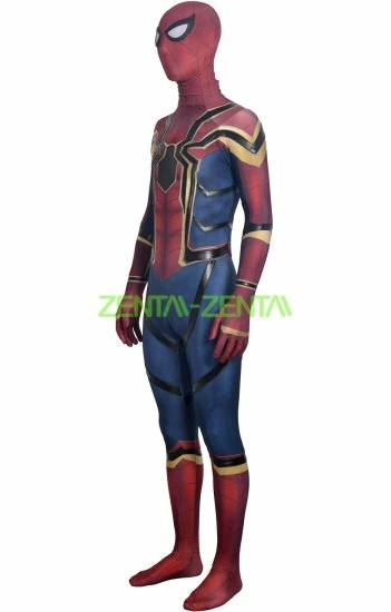 Iron Spider Dye-Sub Spandex Lycra Costume With Fake Leather And Lenses Attached 2 Iron Spider Dye-Sub Spandex Lycra Costume With Fake Leather And Lenses Attached - Image 2