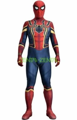 Iron-Spider Homecoming Printed Spandex Lycra Costume With 3D Muscle Shadings
