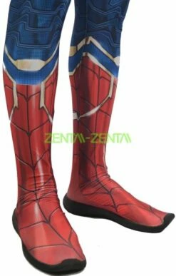IRON SPIDER MCU Blue Version Printed Costume Set With Soles And Lenses -Ghostly Store iron spider mcu blue version printed costume set with soles and lenses 013399.image .351x550