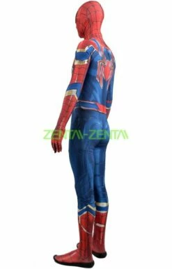 IRON SPIDER MCU Blue Version Printed Costume Set With Soles And Lenses -Ghostly Store iron spider mcu blue version printed costume set with soles and lenses 203fce.image .351x550