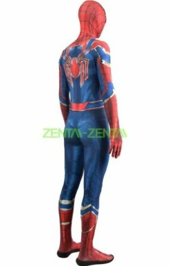 IRON SPIDER MCU Blue Version Printed Costume Set With Soles And Lenses -Ghostly Store iron spider mcu blue version printed costume set with soles and lenses 8afd3e.image .351x550