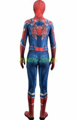 IRON SPIDER MCU Blue Version Printed Costume Set With Soles And Lenses -Ghostly Store iron spider mcu blue version printed costume set with soles and lenses 9e7293.image .351x550