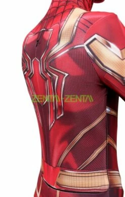 Iron Spider MCU Gold And Red Printed Spandex Lycra Costume -Ghostly Store iron spider mcu gold and red printed spandex lycra costume ba4747.image .351x550