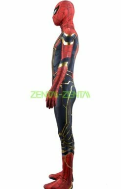 IRON SPIDER MCU V4 Printed Costume Set With Golden Film Printed4 -Ghostly Store iron spider mcu v4 printed costume set with golden film printed4 3a4318.image .351x550