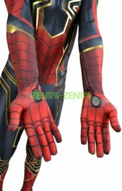IRON SPIDER MCU V4 Printed Costume Set With Golden Film Printed4 -Ghostly Store iron spider mcu v4 printed costume set with golden film printed4 e0a15c.image .351x550