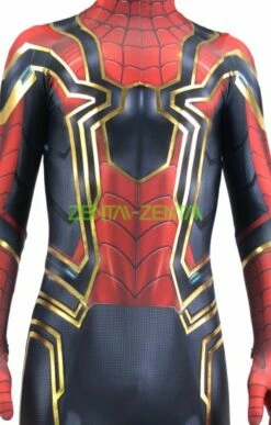 IRON SPIDER MCU V4 Printed Costume Set With Golden Film Printed4 -Ghostly Store iron spider mcu v4 printed costume set with golden film printed4 f7e571.image .351x550