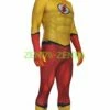 Kid Flash Printed Spandex Lycra Costume With 3D Muscle Shadings