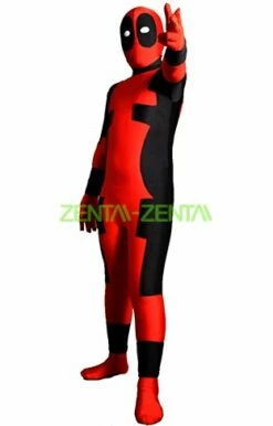 Kids Deadpool Spandex Lycra Zentai Costume