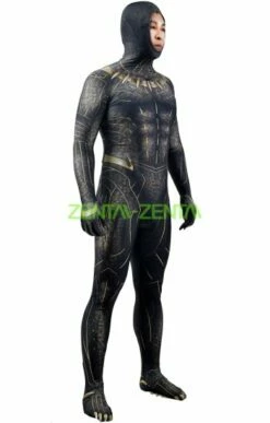 KILLMONGER GOLD JANGUAR Printed Spandex Lycra Costume
