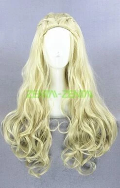 Light Gold Princess Curled Long Wig!