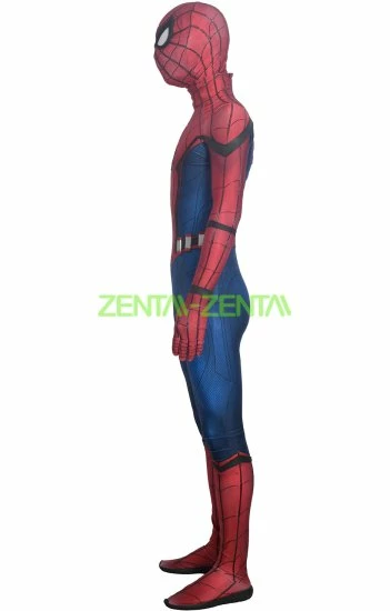 MCU Homecoming S-guy Puff Painted Costume With Fake Leather And Webshooters 2 MCU Homecoming S-guy Puff Painted Costume With Fake Leather And Webshooters - Image 2