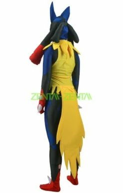 Mega Lucario Spandex Lycra Costume With Padding Details -Ghostly Store mega lucario spandex lycra costume with padding details 686cc3.image .351x550