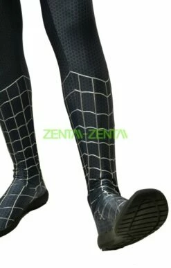 Miles Morales Into The Spider Verse Costume With Puff Painted Silver Lines -Ghostly Store miles morales into the spider verse costume with puff painted silver lines ee1bed.image .351x550