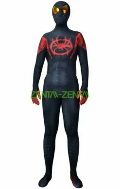 Miles Morales : Into The Spider-Verse Printed Spandex Lycra Costume