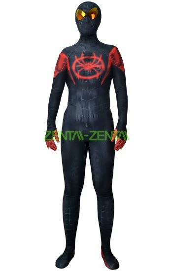 Miles Morales : Into The Spider-Verse Printed Spandex Lycra Costume 1 Miles Morales : Into The Spider-Verse Printed Spandex Lycra Costume