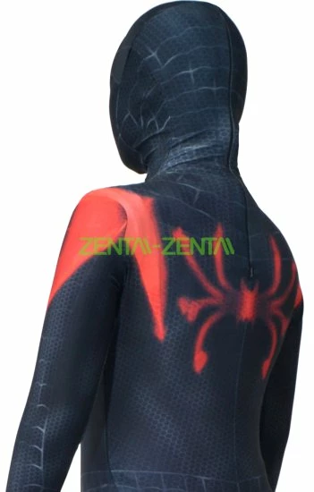 Miles Morales : Into The Spider-Verse Printed Spandex Lycra Costume 7 Miles Morales : Into The Spider-Verse Printed Spandex Lycra Costume - Image 7