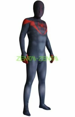 Miles Morales S-guy Printed Zentai Costume 2 With 3D Muscle Shades -Ghostly Store miles morales s guy printed zentai costume 2 with 3d muscle shades 4c6b9b.image .312x488