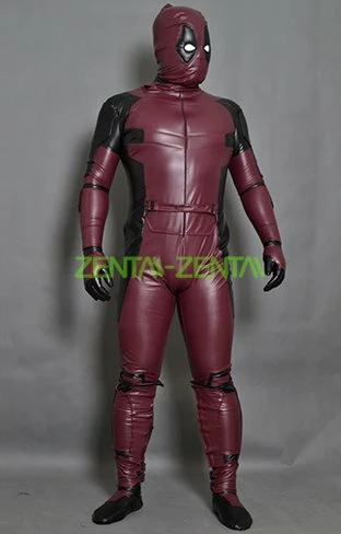 New! Matte Fake Leather Deadpool Costume With Cotton Padding 1 New! Matte Fake Leather Deadpool Costume With Cotton Padding