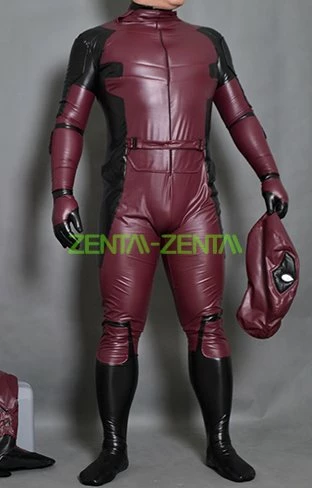 New! Matte Fake Leather Deadpool Costume With Cotton Padding 6 New! Matte Fake Leather Deadpool Costume With Cotton Padding - Image 6