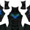 Nightwing Arkham Knight Printed Spandex Lycra Costume
