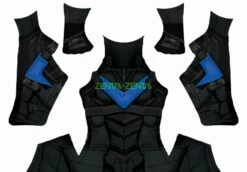 Nightwing Arkham Knight Printed Spandex Lycra Costume