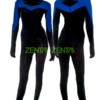 Nightwing Costume | Black And Royal Blue Spandex Lycra Catsuit