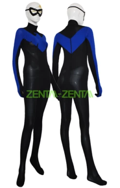 Nightwing Costume | Black And Royal Blue Spandex Lycra Catsuit 2