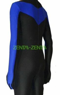 Nightwing Costume | Black And Royal Blue Spandex Lycra Zentai Suit -Ghostly Store nightwing costume black and royal blue spandex lycra zentai suit 013830.image .312x488