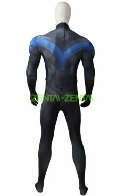 Nightwing Printed Spandex Lycra Costume With Muslce Padding -Ghostly Store nightwing printed spandex lycra costume with muslce padding 228fd4.image .351x550