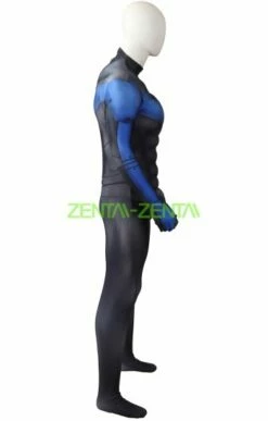 Nightwing Printed Spandex Lycra Costume With Muslce Padding -Ghostly Store nightwing printed spandex lycra costume with muslce padding 24a9c4.image .351x550