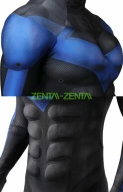 Nightwing Printed Spandex Lycra Costume With Muslce Padding -Ghostly Store nightwing printed spandex lycra costume with muslce padding d94ecd.image .351x550