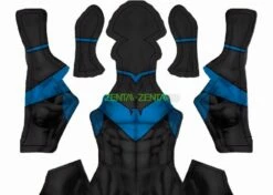 Nightwing Rebirth Ver3 Printed Spandex Lycra Costume