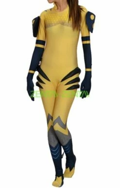 Overwatch D VA Bee Skin Printed Spandex Lycra Costume