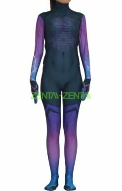 Overwatch Sombra Spandex Lycra Dye-Sub Zentai Costume