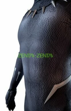 [Platinum] Puff Printed Black Panther Costume With Helmet, Necklace And Claws -Ghostly Store platinum puff printed black panther costume with helmet necklace and claws 53524e.image .351x550