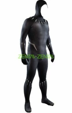 [Platinum] Puff Printed Black Panther Spandex Lycra Costume With Necklace And... -Ghostly Store platinum puff printed black panther spandex lycra costume with necklace and claws 4b54a7.image .351x550