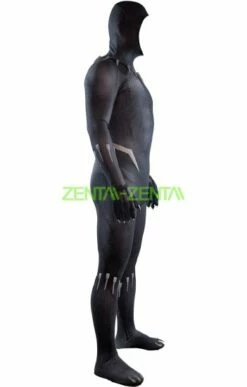 [Platinum] Puff Printed Black Panther Spandex Lycra Costume With Necklace And... -Ghostly Store platinum puff printed black panther spandex lycra costume with necklace and claws 59da1c.image .351x550