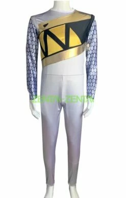 [Platium] Power Rranger DINO Force Brave Grey Satin Printed Costume