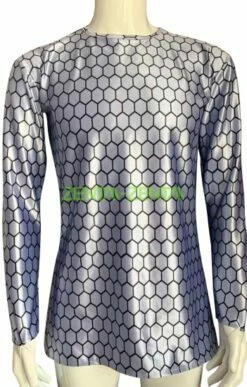 [Platium] Power Rranger DINO Force Brave Grey Satin Printed Costume -Ghostly Store platium power rranger dino force brave grey satin printed costume 5e7690.image .351x550