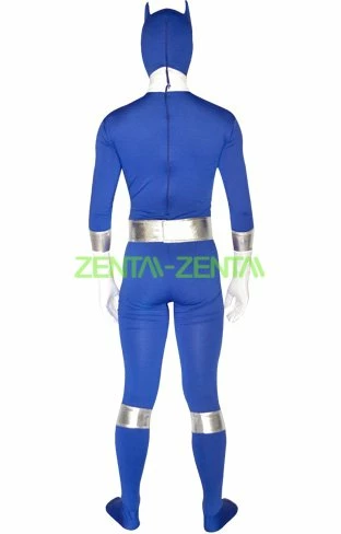 Power Ranger Costume | Yellow And Blue Spandex Lycra Zentai 2 Power Ranger Costume | Yellow And Blue Spandex Lycra Zentai - Image 2