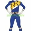 Power Ranger Costume | Yellow And Blue Spandex Lycra Zentai