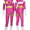 Power Ranger- Henshin Grid Pink And White Spandex Lycra Catsuit 2